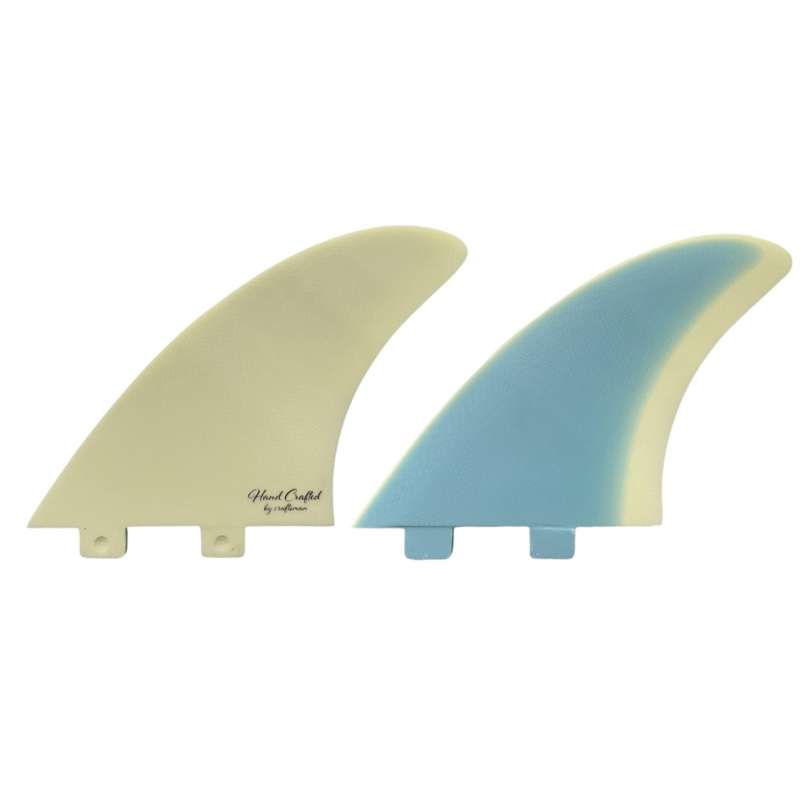 CRAFTSMAN FIN TWIN DRIVE ツインフィン キールフィン FCS FUTURES グラスファイバー VOLAN サーフィン（BLUE/YELLOW）